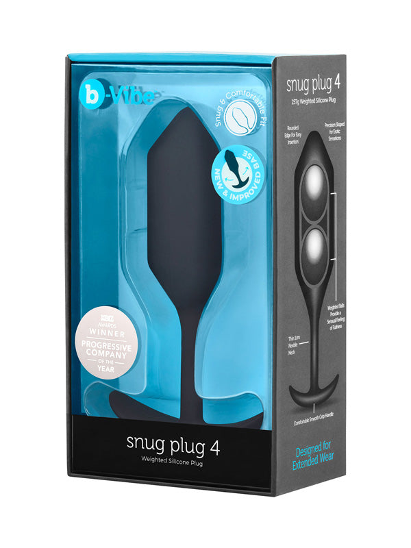 SNUG PLUG 4 EXTRA-LARGE WEIGHTED SILICONE BUTT PLUG