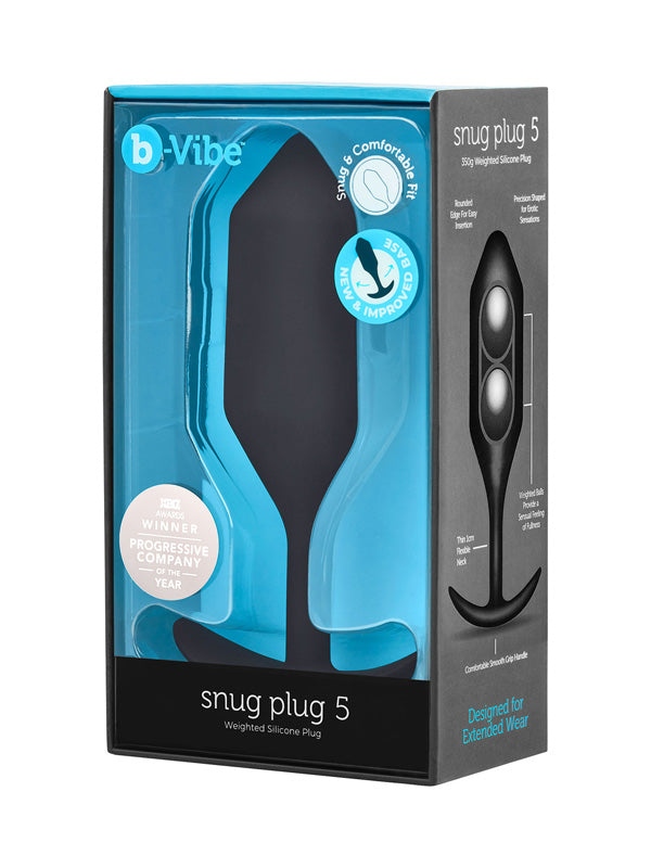 SNUG PLUG 5 XXL WEIGHTED SILICONE BUTT PLUG