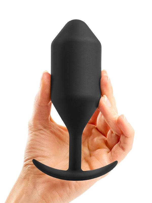 b-Vibe Snug Plug 5 XXL Weighted Silicone Butt Plug Black