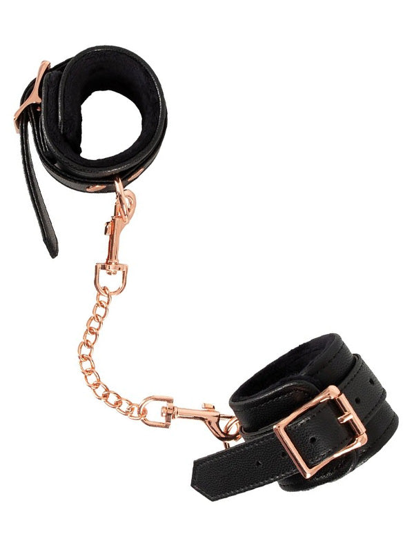 Bad Kitty Black Faux Leather Hand Cuffs