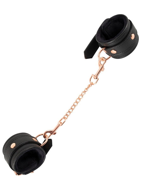 Bad Kitty Black Faux Leather Hand Cuffs