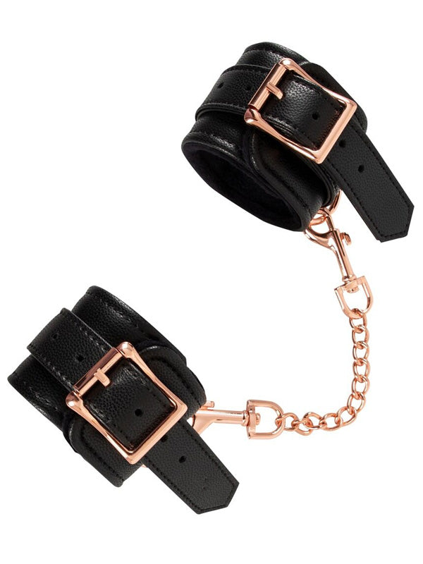 Bad Kitty Black Faux Leather Hand Cuffs