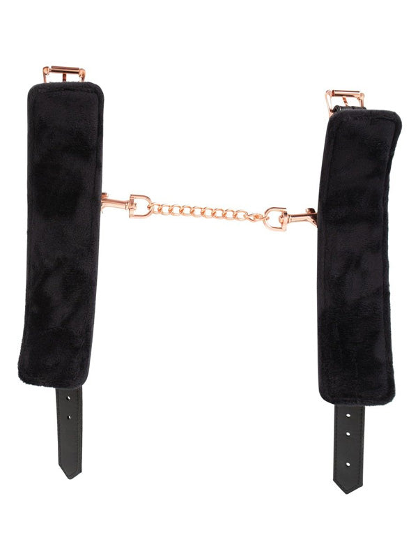 Bad Kitty Black Faux Leather Hand Cuffs