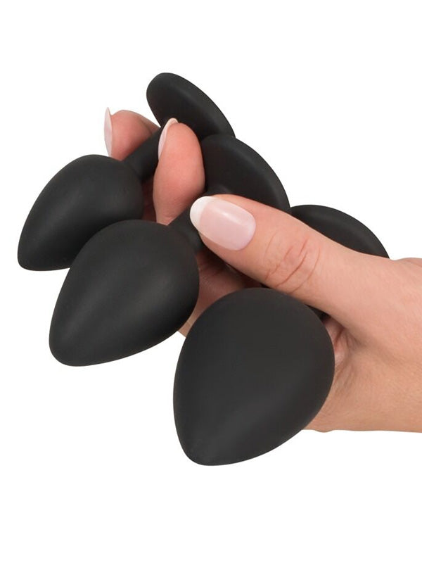 Black Velvets Anal Kit with Douche and Butt Plugs