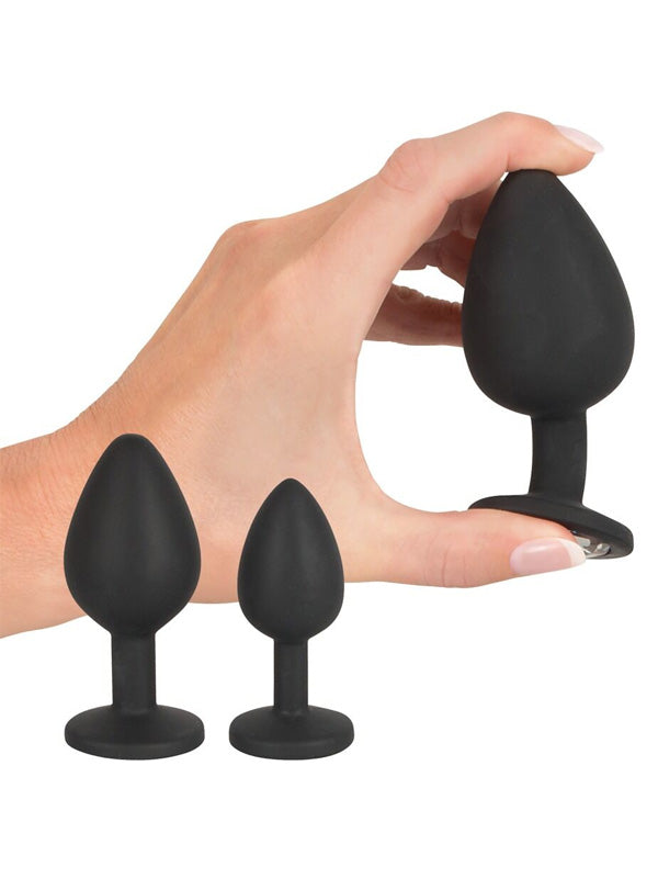 Black Velvets Anal Kit with Douche and Butt Plugs