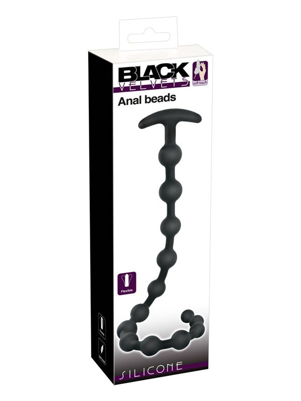 Black Velvets Silicone Anal Beads