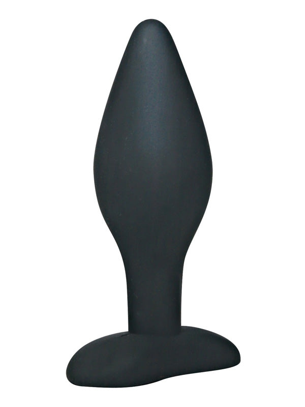 BLACK SILICONE BUTT PLUG