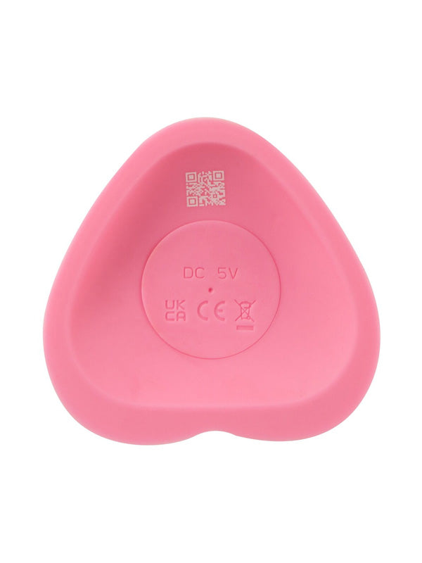 You2Toys Heart Guy Pink Vibrating Silicone Dildo 19 cm