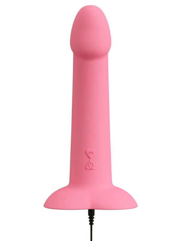 You2Toys Heart Guy Pink Vibrating Silicone Dildo 19 cm
