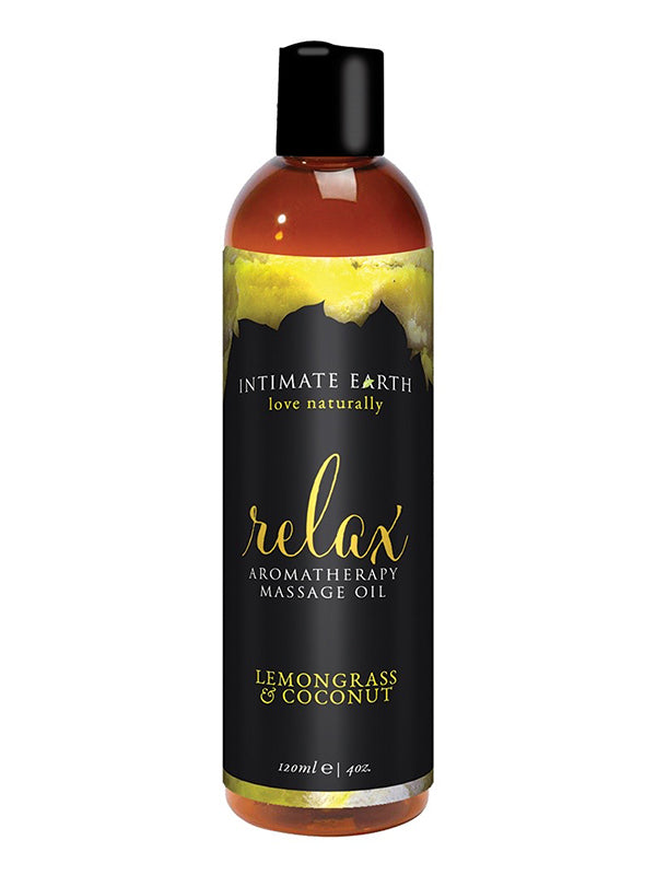 Intimate Earth Relax Lemongrass & Coconut Massage Oil