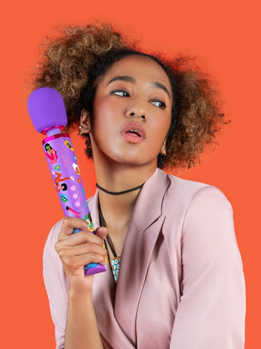 Le Wand Feel My Power Jade Purple Brown Wand Massager