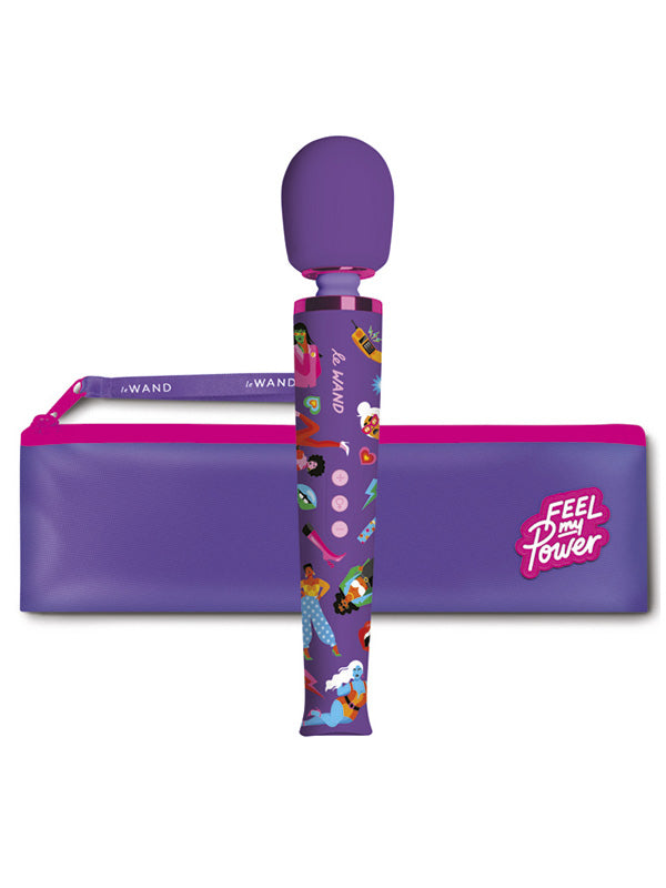 Le Wand Feel My Power Jade Purple Brown Wand Massager