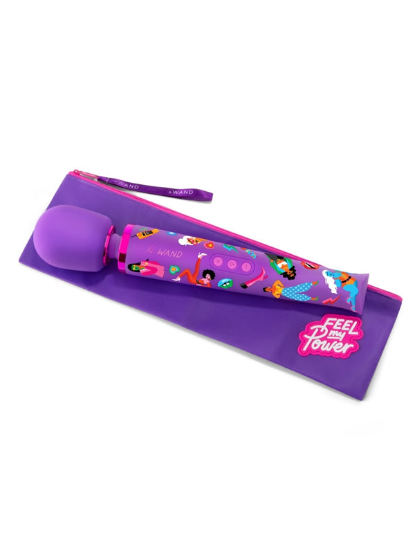 FEEL MY POWER JADE PURPLE BROWN WAND MASSAGER