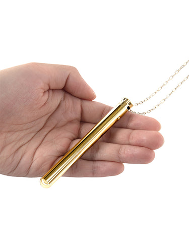 Le Wand Necklace Vibe Stainless Steel Vibrator Gold