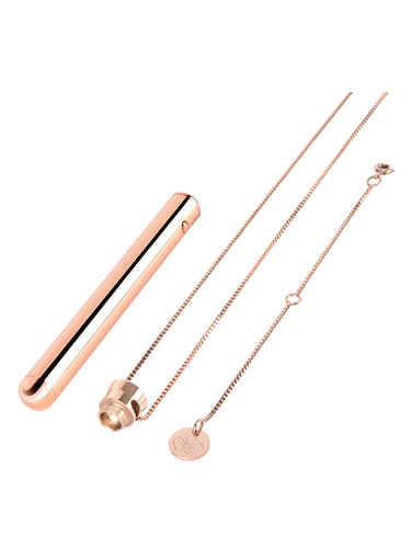 Le Wand Necklace Vibe Stainless Steel Vibrator Rose Gold