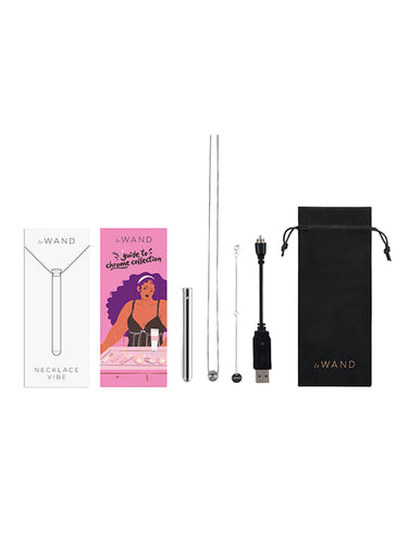 Le Wand Necklace Vibe Stainless Steel Vibrator Silver