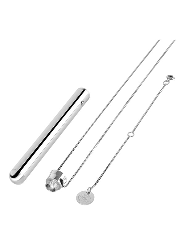 Le Wand Necklace Vibe Stainless Steel Vibrator Silver