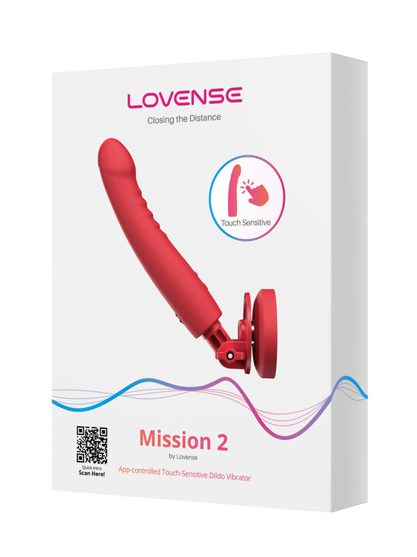 Lovense Mission 2 App Controlled Touch-Sense Vibrating Dildo