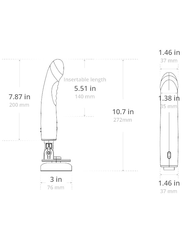 Lovense Mission 2 App Controlled Touch-Sense Vibrating Dildo