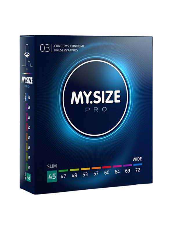 PRO NATURAL LATEX CONDOMS SIZE 45