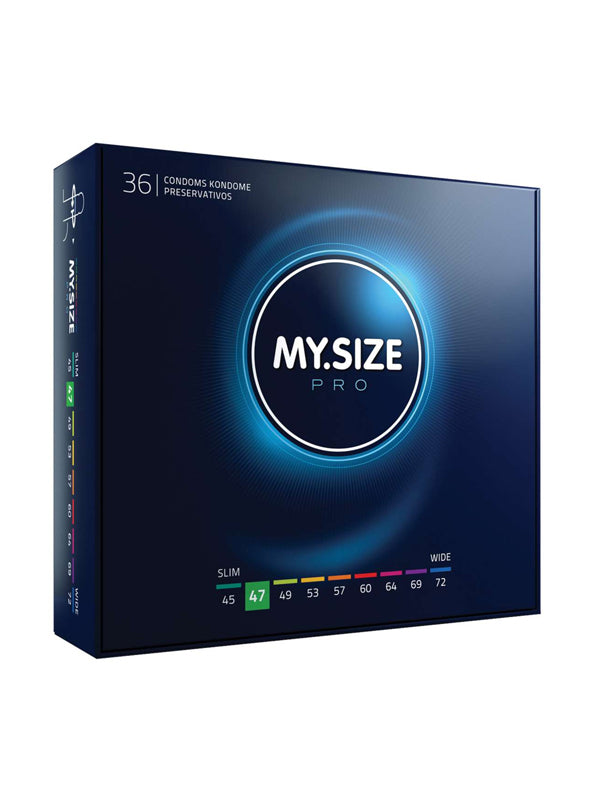 My.Size Pro Natural Latex Condoms Size 47