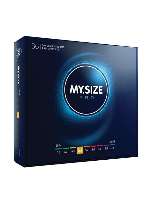 My.Size Pro Natural Latex Condoms Size 53