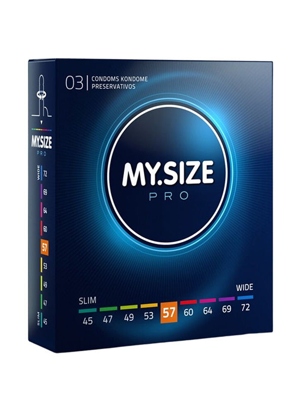 PRO NATURAL LATEX CONDOMS SIZE 57