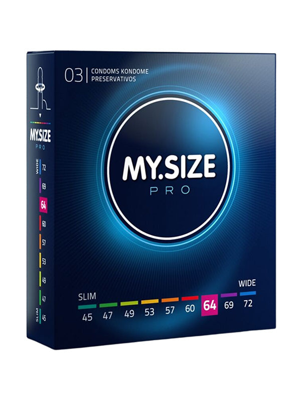 PRO NATURAL LATEX CONDOMS SIZE 64