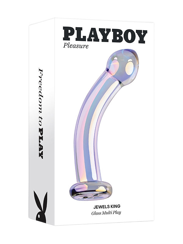 Playboy Pleasure Jewels King Glass Dildo 16.3 cm