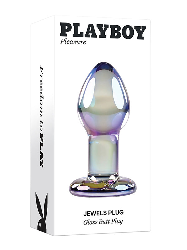 Playboy Pleasure Jewels Glass Butt Plug