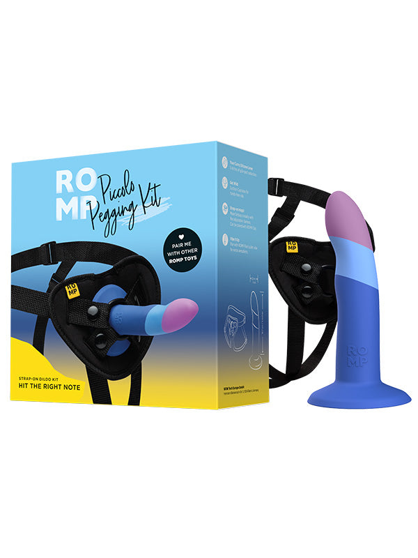 Romp Piccolo Pegging Kit with Silicone Dildo