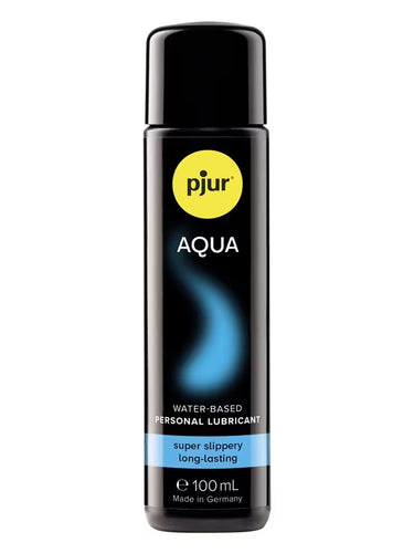 PJUR Aqua personal lubricant bottle on a white background