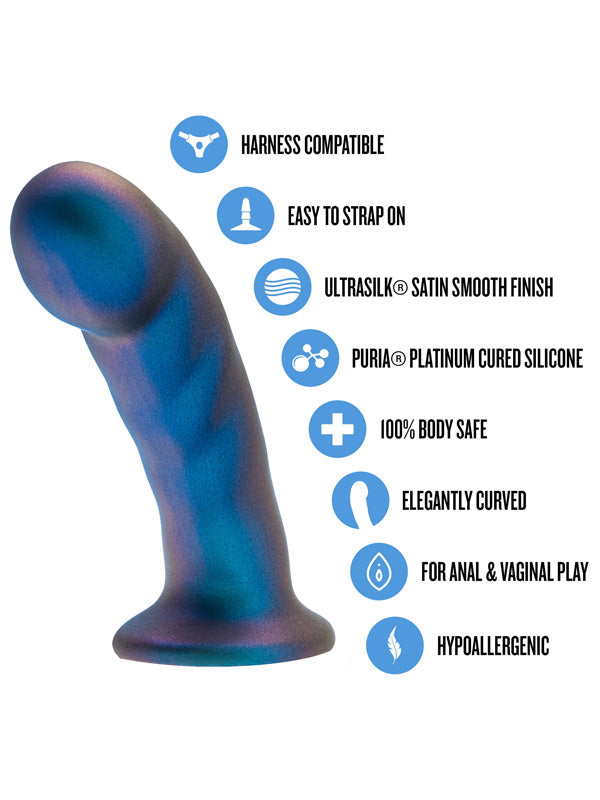 Blush Temptasia Rebellion Pegging Dildo Blue Erotic 14.6 cm