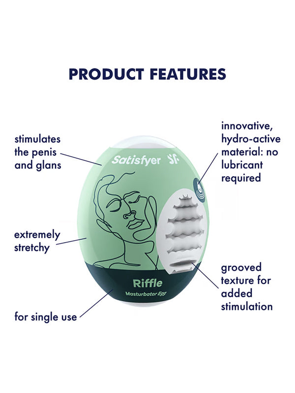 Satisfyer Masturbator Egg - Riffle
