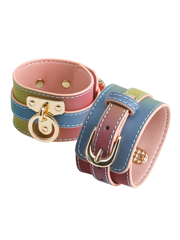 NS Novelties Spectra Bondage Rainbow Wrist Cuffs