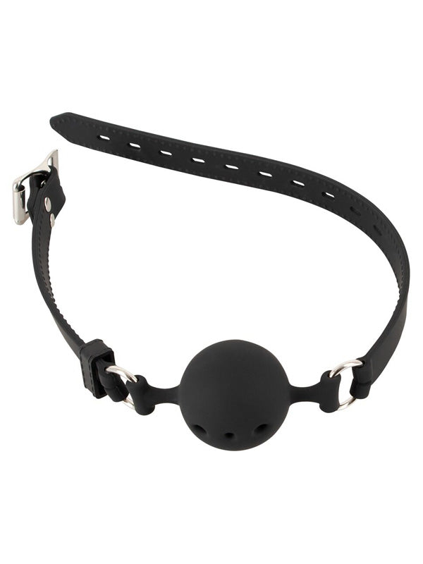 Bad Kitty Black Silicone Ball Gag