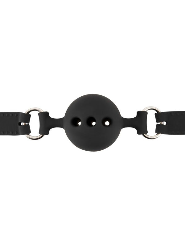 Bad Kitty Black Silicone Ball Gag
