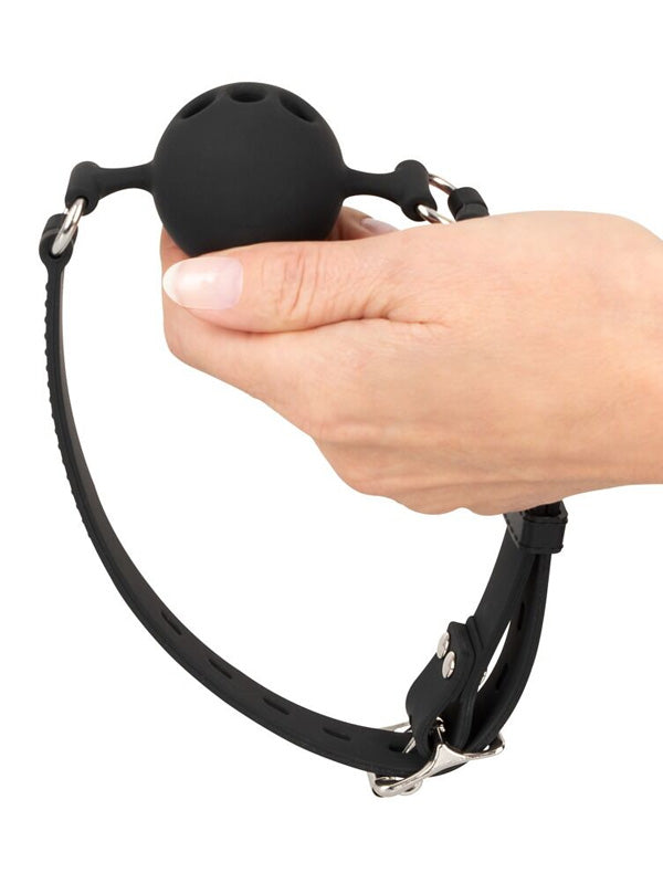 Bad Kitty Black Silicone Ball Gag