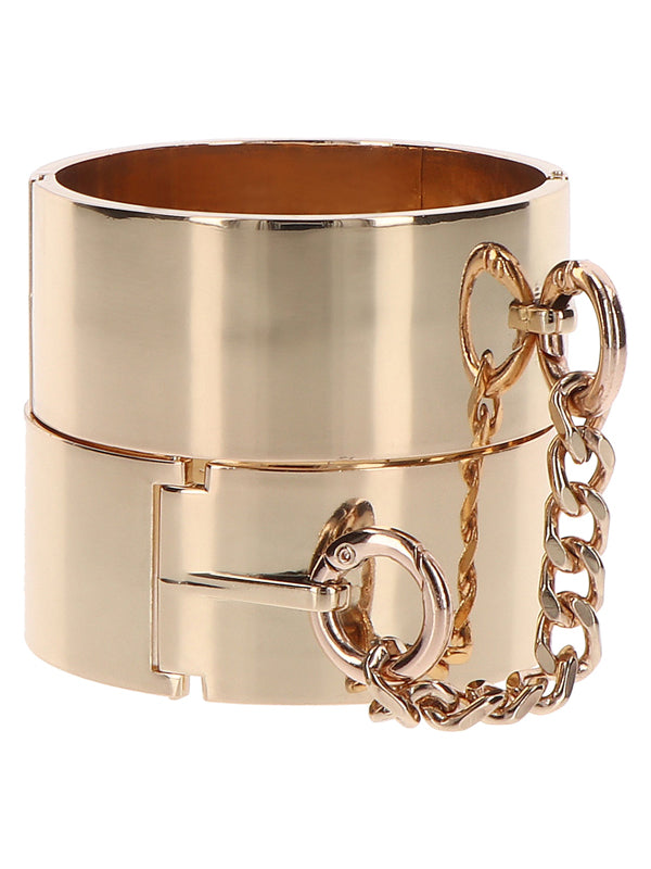 SLAVE GOLD METAL WRIST CUFFS