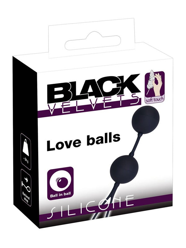 Black Velvets Silicone Vaginal Love Balls