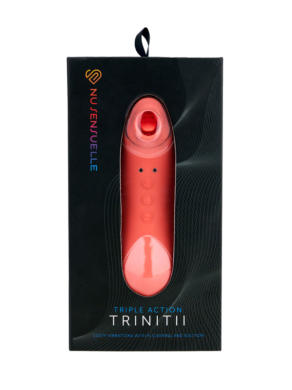 Nu Sensuelle Trinitii Triple Action Tongue Vibrator With Suction