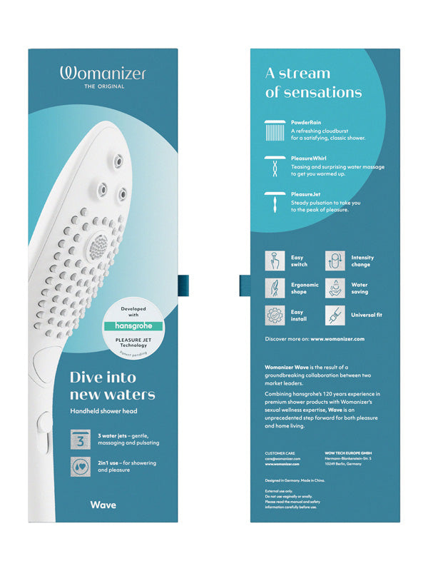 WAVE CLITORIS STIMULATING SHOWER HEAD