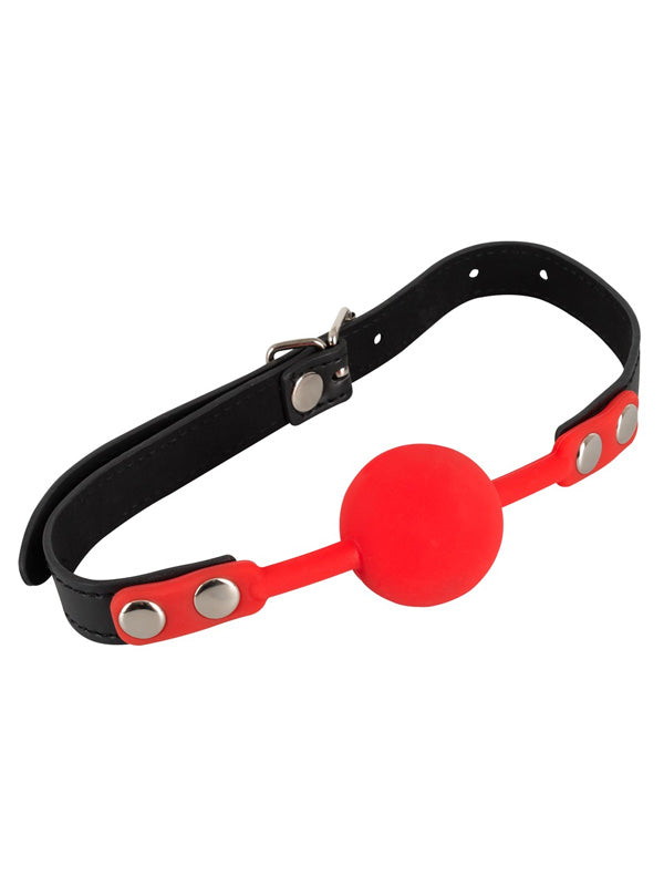 RED SILICONE BALL GAG