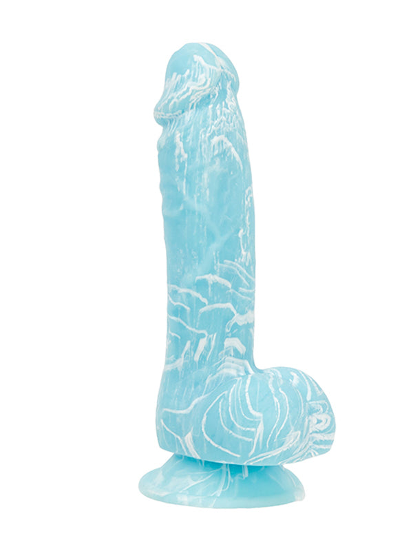 LUKE 19 CM GLOW IN THE DARK SILICONE DILDO