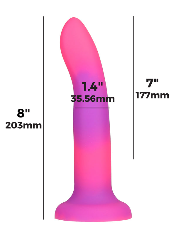 RAVE GLOW IN THE DARK SILICONE DILDO