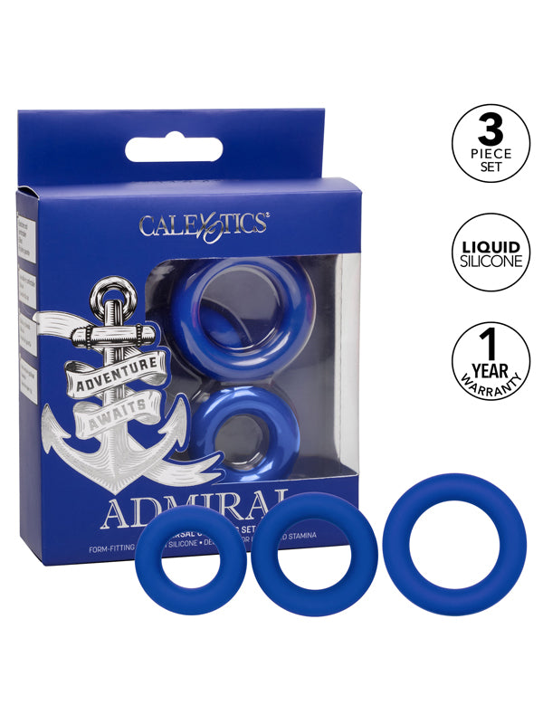 CalExotics Admiral Universal Cock Ring Set
