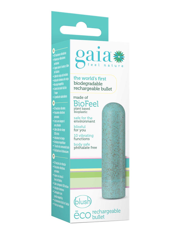 GAIA ECO BULLET RECHARGEABLE BIODEGRADABLE VIBRATOR