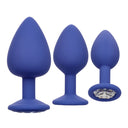 CalExotics Cheeky Gems 3-Piece Butt Plug Set Purple