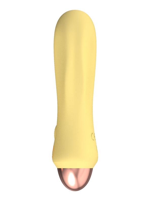 You2Toys Cuties Yellow Ribbed Mini Vibrator