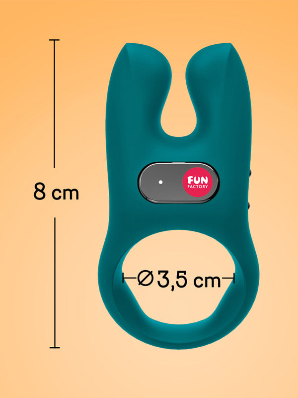 Fun Factory Nōs Vibrating Silicone Cock Ring Deep Sea Blue